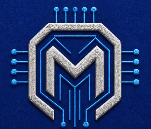 McElveen Solutions Group embroidered circuit-chip M emblem
